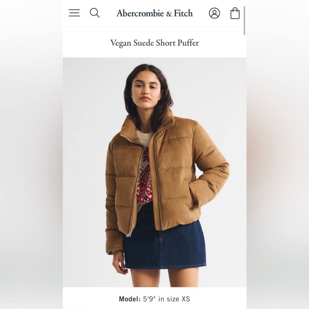 A&E Camel Puffer Jacket